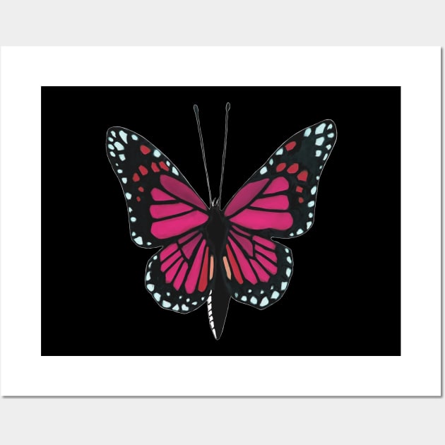 Butterfly 02h, transparent background Wall Art by kensor